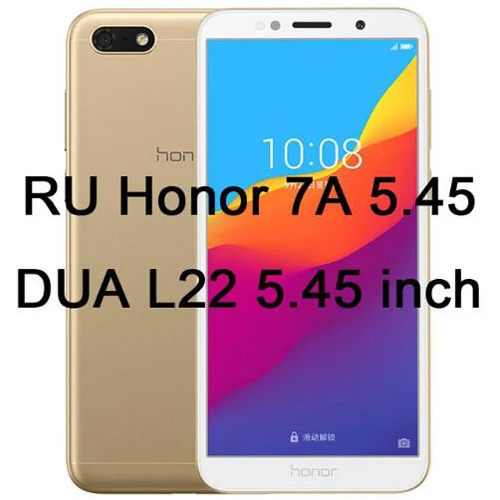 RU Honor 7A 5.45inch 2 упаковки 9D полное покрытие закаленное стекло для huawei Honor 7A Россия 7C Pro Защитное стекло для Y6 Y5 Y7 Prime Pro Y9 - Цвет: RU Honor 7A 5.45inch
