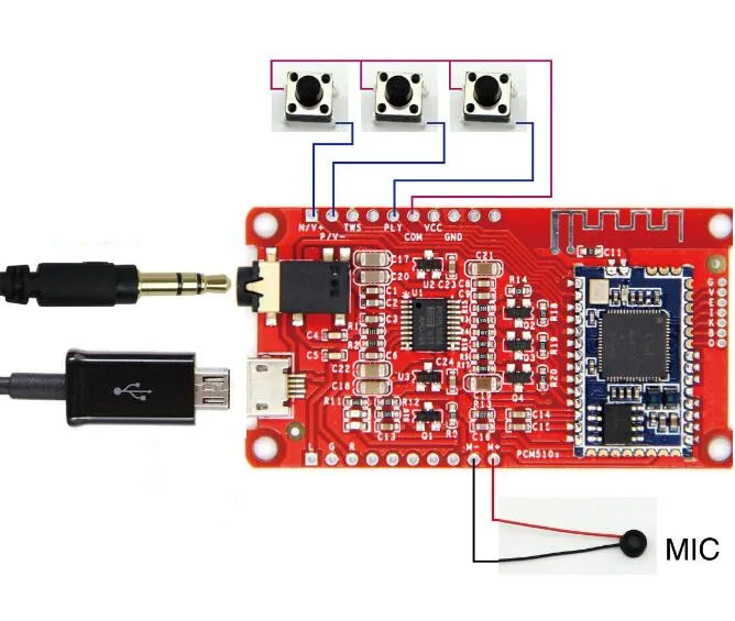

CSRA64215/210 4.0 4.2 Bluetooth HIFI amp PCM5102A low power APTXLL lossless I2S