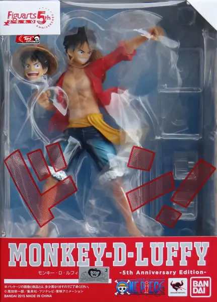 Оригинальный Bandai Tamashii Наций Figuarts ZERO One Piece Monkey D. Луффи-5-й юбилей издание-фигурка |