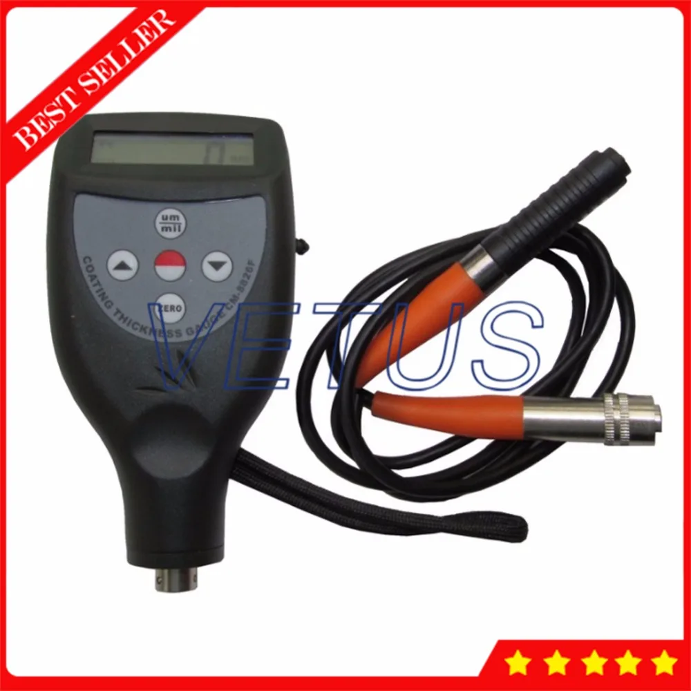 F Type Galvanized Coating Thickness Gauge with multifunctional Zinc Chrome Rubber Paint Measurement tester CM-8826F | Инструменты
