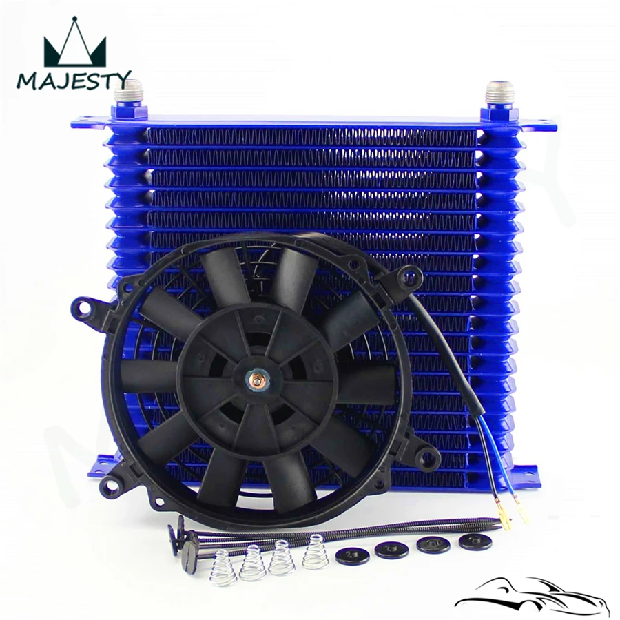 Масляный радиатор двигателя AN10 Trust 19 рядов 10 6x12x2 + 7 дюймов|engine oil cooler|oil coolerfan kit |
