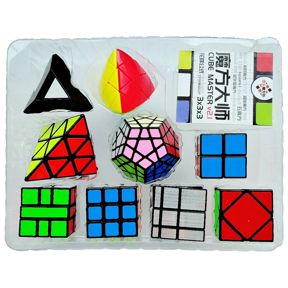 8 шт./компл. Волшебные кубики перекос SQ1 Megaminx Mastermorphix треугольное зеркало Cube 3*3 Cubos 3