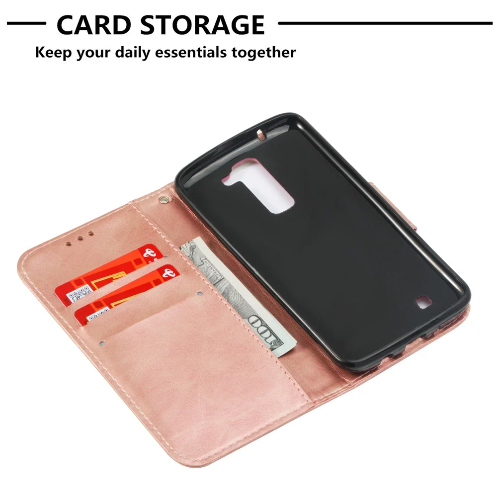 Leather Case for LG K7 K8 Phone Flip Cover Wallet Cases Bag with Stand Fundas / | Мобильные телефоны и аксессуары
