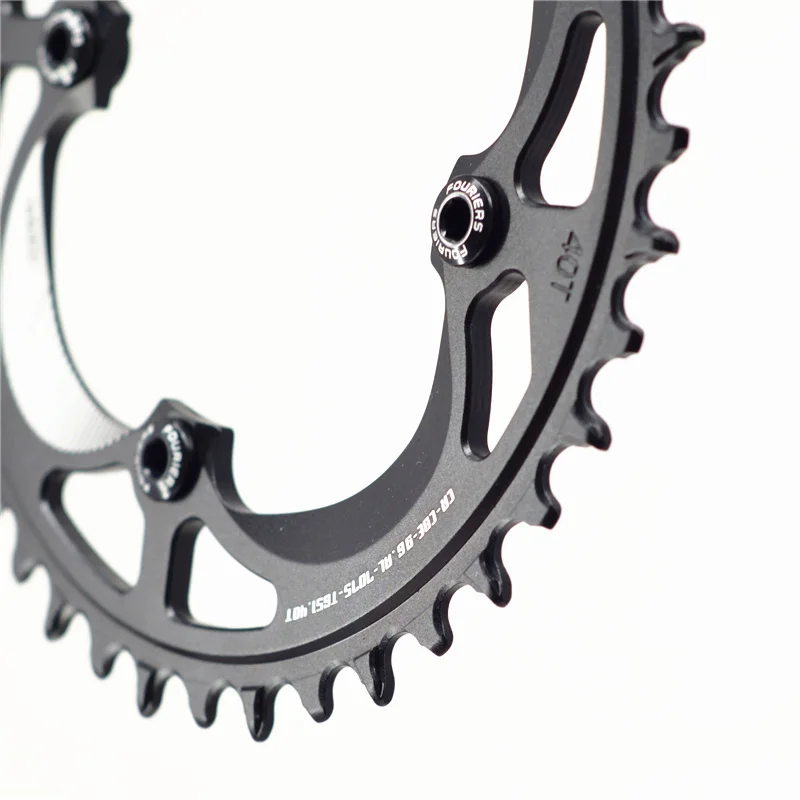 FOURIERS MTB positivo e negativo Ротонда денте piatto disco singolo горный велосипед 94 96 104 120BCD