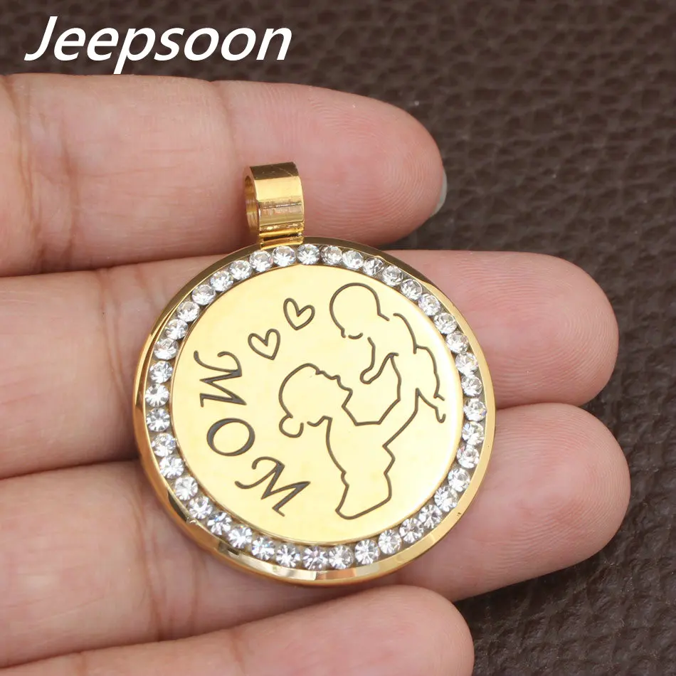 Модные подвески и серьги Jeepsoon из нержавеющей стали для мамы ювелирные наборы