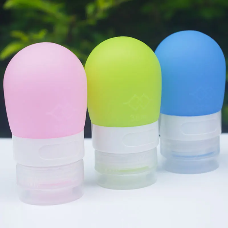 Мини милый Портативный силикагель пустая круглая бутылка для шампуня с