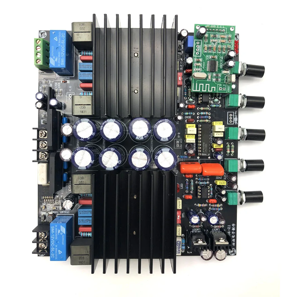 TDA8954TH 2,1 bluetooth Hi-Fi цифровой усилитель доска класса D 210 Вт* 2 собранный доска предшественника LM1036+ NE5532