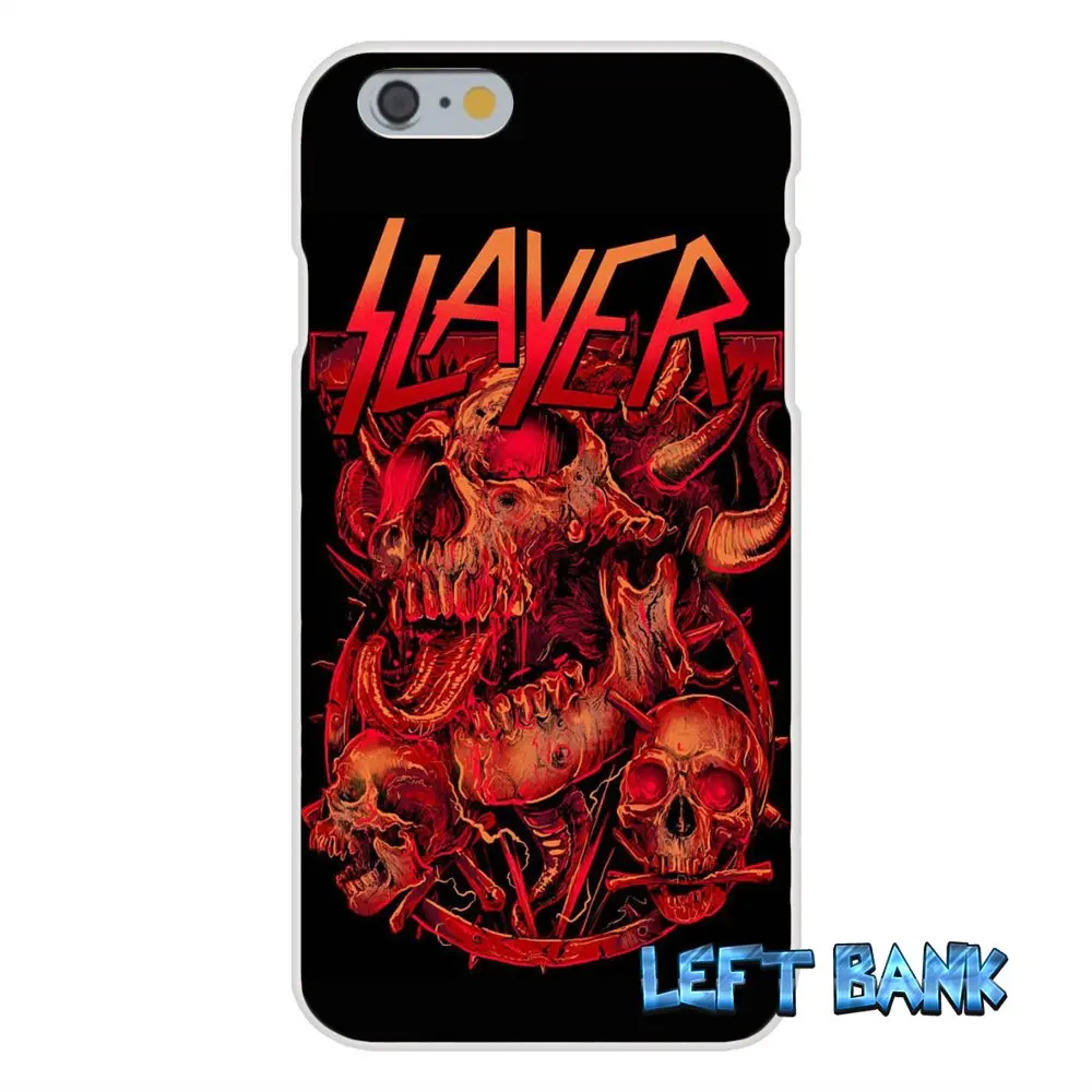 Мягкий Силиконовый ТПУ прозрачный чехол с логотипом Slayer Pentagram для iPhone 4 4S 5 5S 5C SE 6 6S