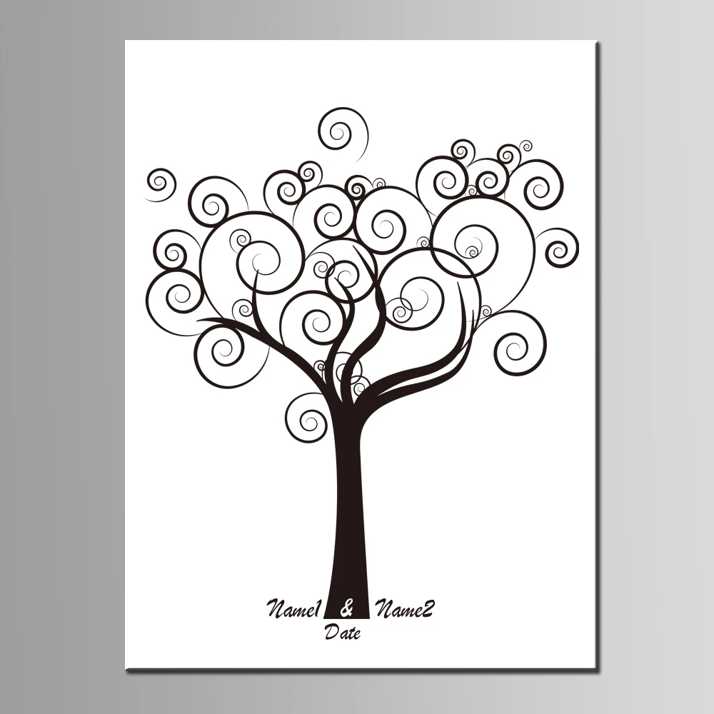 Романтическая книга на заказ для украшения свадьбу или с изображением дерева