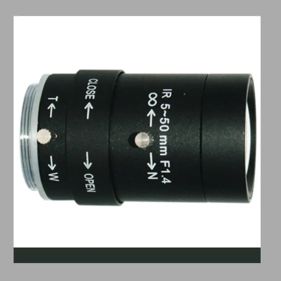 CS 5-50 мм 1/3 &quotF1.6 варифокальный ручной объектив диафрагмы cctv камеры для камера