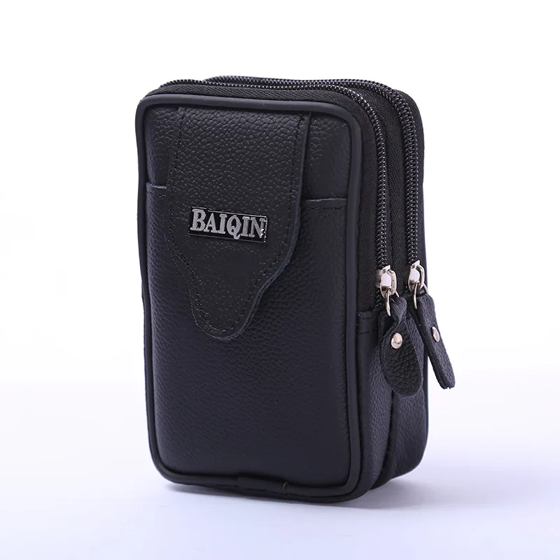 

BISI GORO Wear Belt Pocket Phone Coin Unisex Waist Bag Multi-function Outdoor Heuptas Heren Fashion Wear-resistant Small Purse