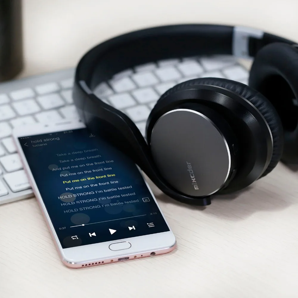 Mixcder Shareme 5 Bluetooth наушники с микрофоном обновления авиационные металлические