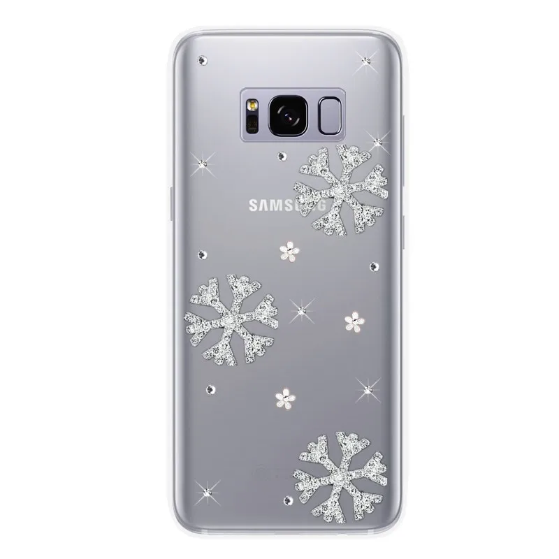 Чехол для Samsung Galaxy S8 S9 S10e силиконовый чехол задней панели с алмазным узором Бампер