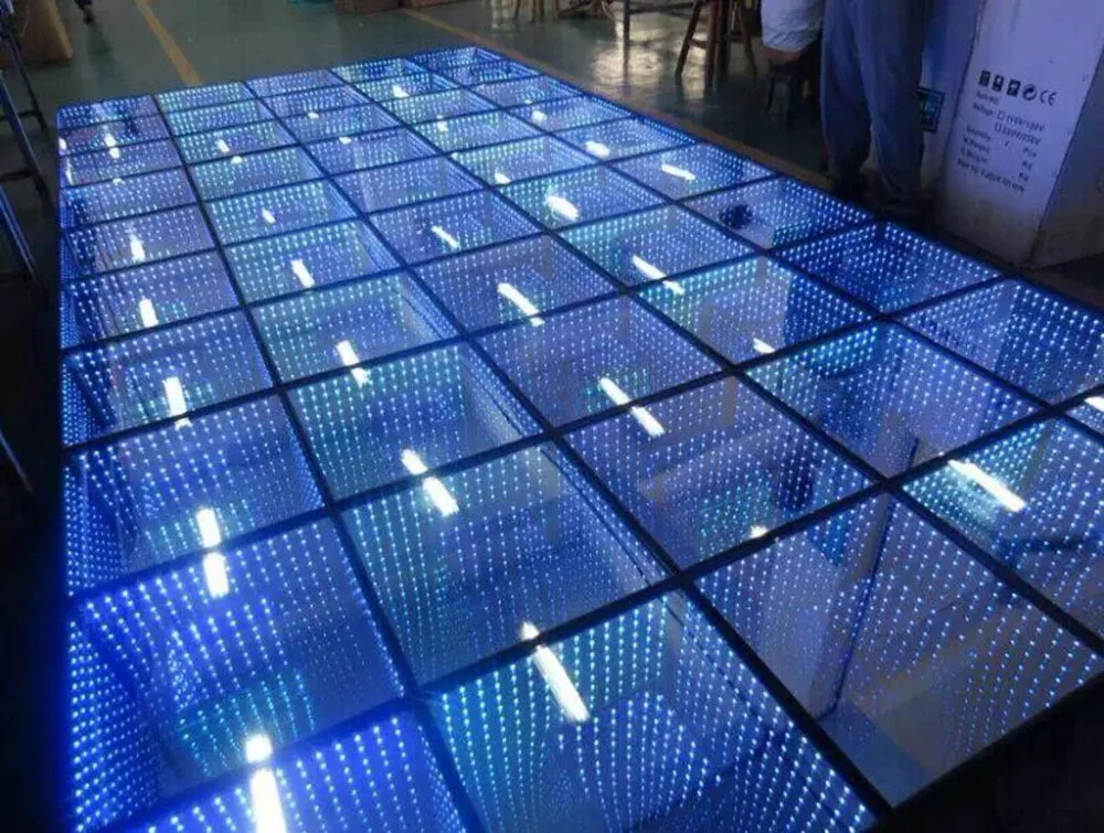 TP-E24 TIPTOP свадебное украшение зеркало 3D Led танцпол с эффектом тоннеля времени, 60 шт. 5050 SMD Epistar Светодиоды зеркало