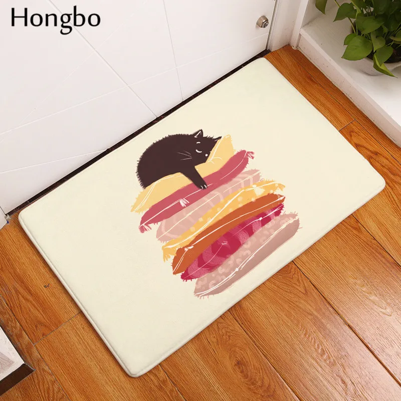 Домашний коврик Hongbo для занятий йогой мультяшный закругленный симпатичный