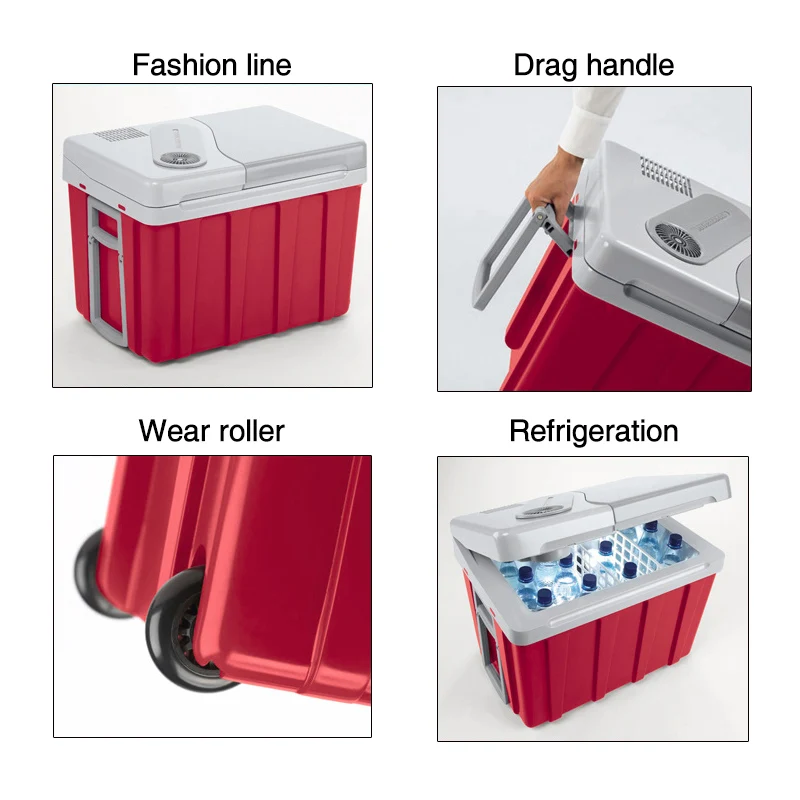 Автомобильный компрессор холодильника охладитель для дома и пикника 40 л 12 В 24