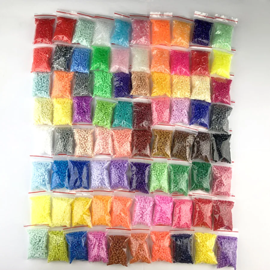 Мини 2,6 Хама бусины 10-80 цветов PUPUKOU бисер образование perler игрушка предохранитель бисера головоломки 3D для детей
