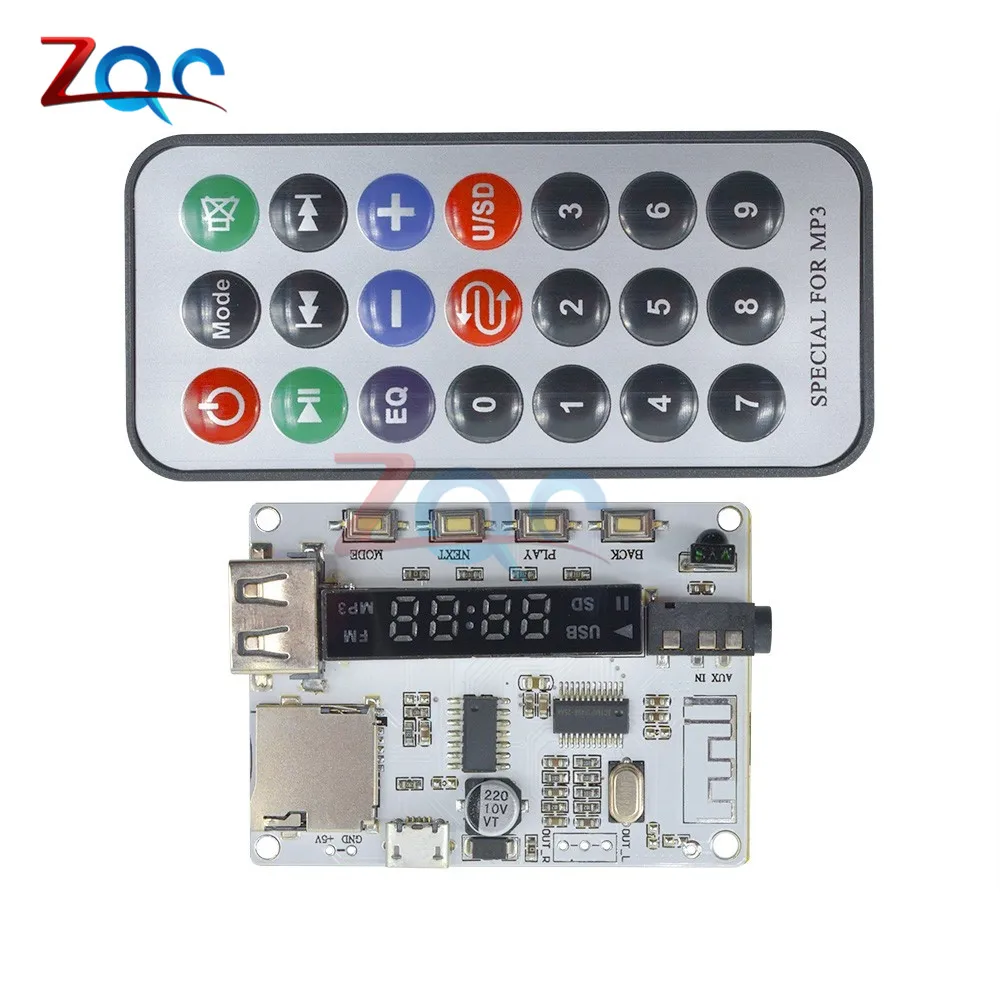Плата декодера MP3 с Bluetooth модуль декодирования FM-радио USB TF Micro SD ЖК-экран ИК
