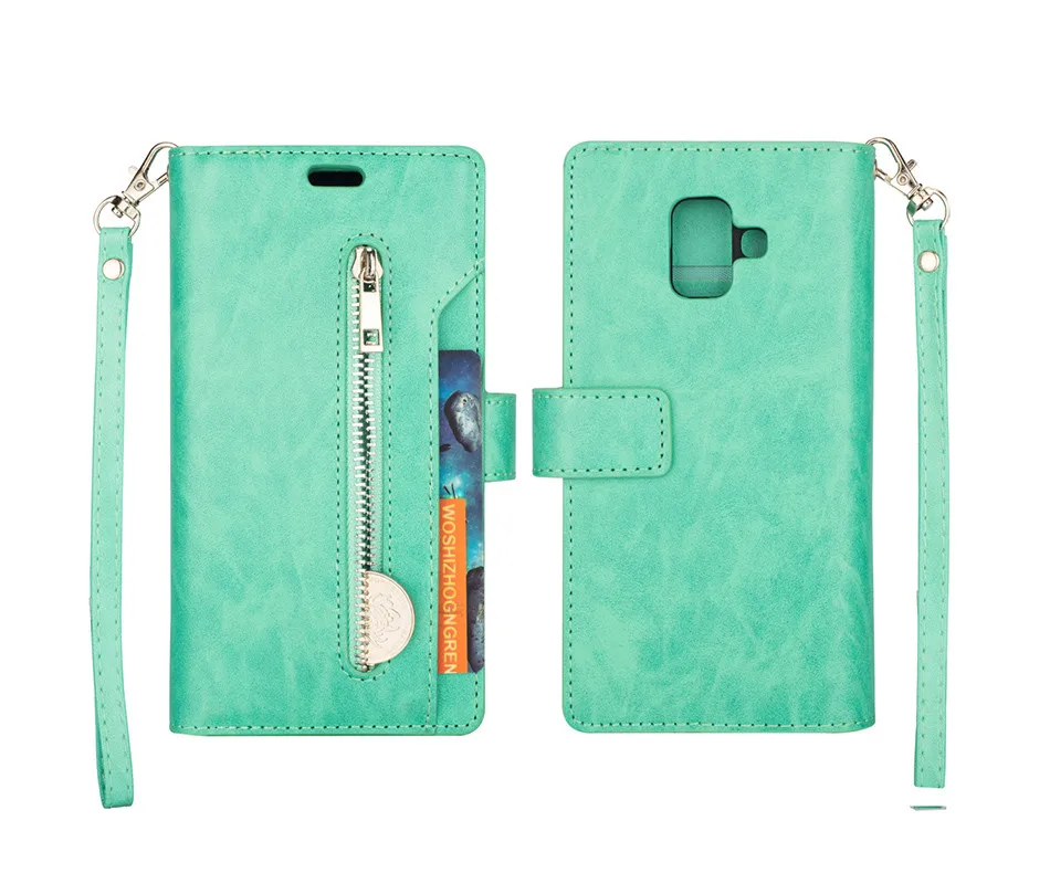 Для Samsung Galaxy A6 Plus Hoesjes Samsung Galaxy A6 кожаный чехол флип Бумажник Обложка для Coque Samsung A6 телефон случаях