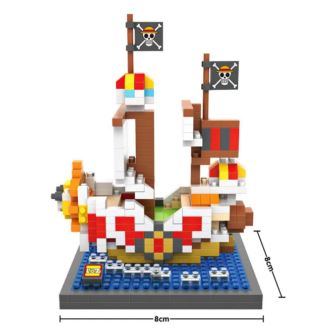 LOZ аниме Going Merry тысяча Солнечный Bateau де строительства EN пластики Банде dessinée Modele