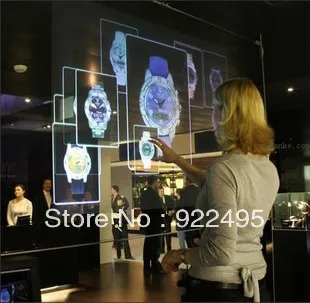 Прозрачная голографическая пленка самоклеящаяся для задней проекции