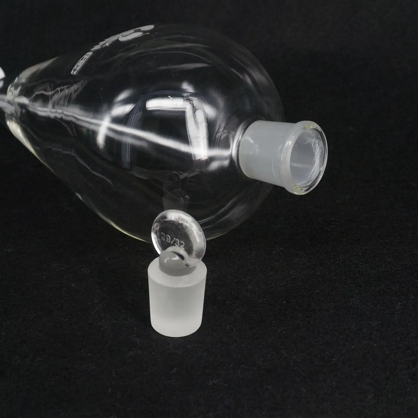 1000 мл Стандартный стопор стеклянная груша в форме сепаратора Воронка с PTFE