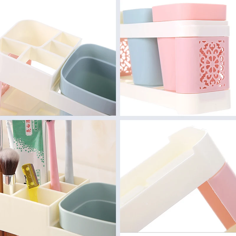 Пластиковый креативный держатель для зубной щетки набор мытья рта чаша ванной