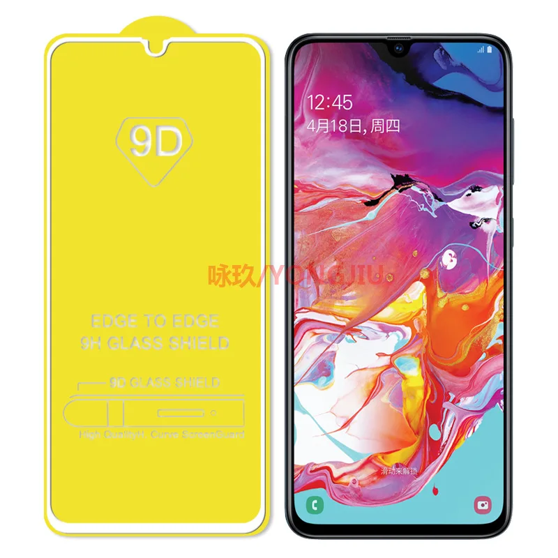 Защитное закаленное стекло для Samsung A50 A40S A30 A20 Защитная пленка экрана с