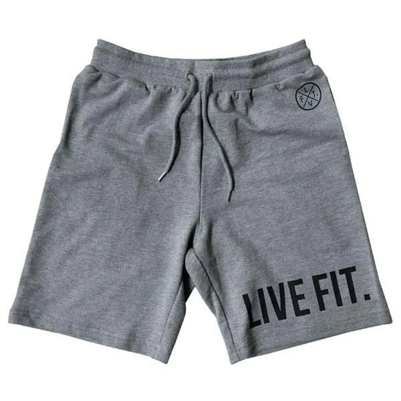 Voobuyla Mens Gym Cotton Shorts Run Jogging Sports Fitness Bodybuilding Sweatpants Male Profession Workout Training Brand Short