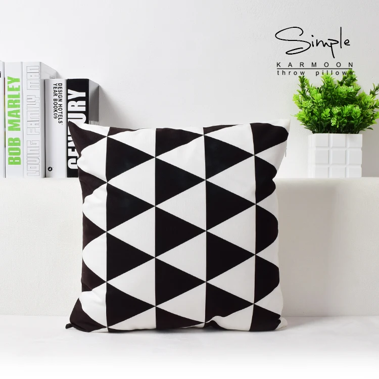 Бархатная наволочка с геометрическим рисунком бархатный декоративный чехол для