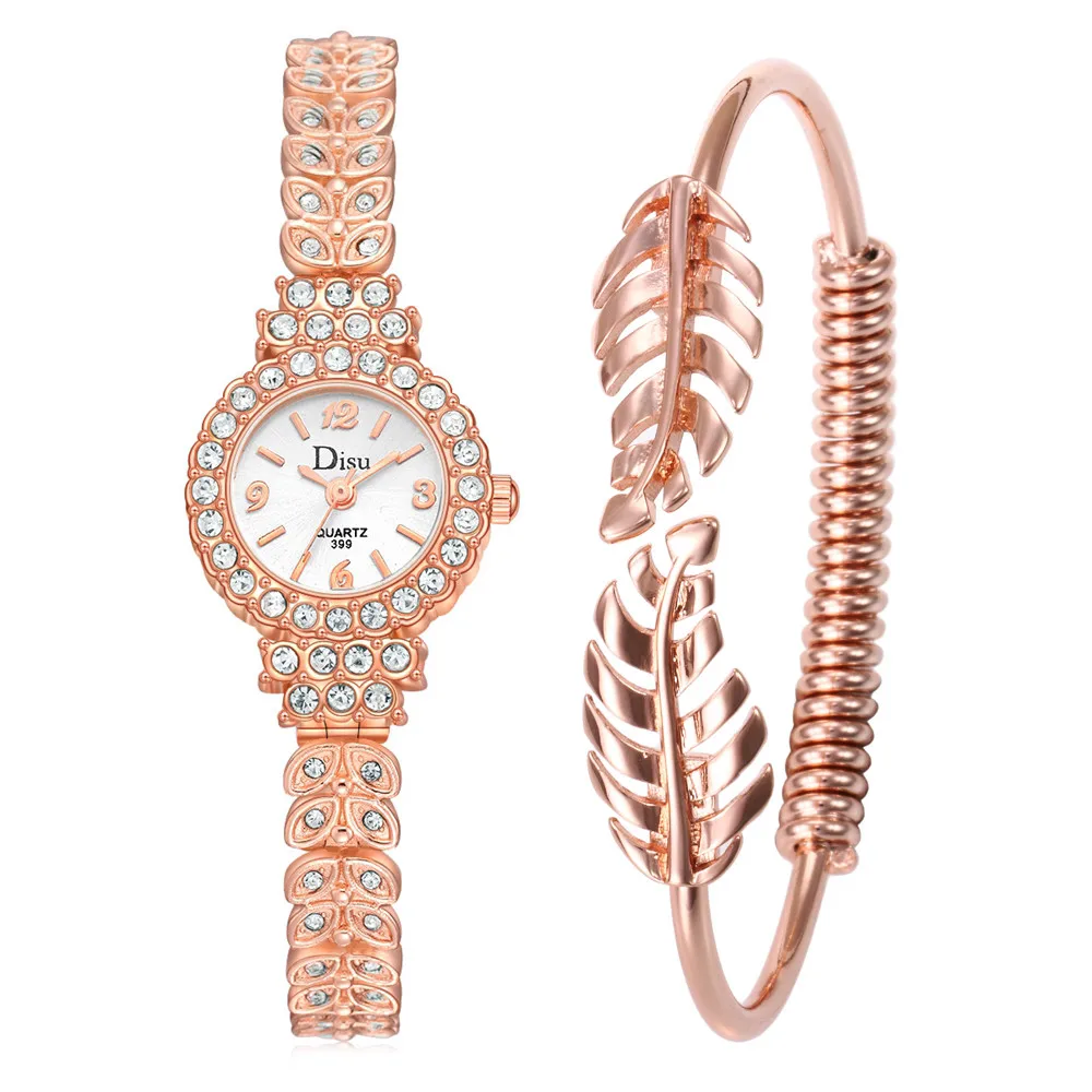 A Reloj Mujer, женские часы, светильник, Роскошные, для девушек, темперамент, часы, браслет, набор, цепочка, наручные часы, подарок на день рождения, Relogio Feminino - Цвет: A