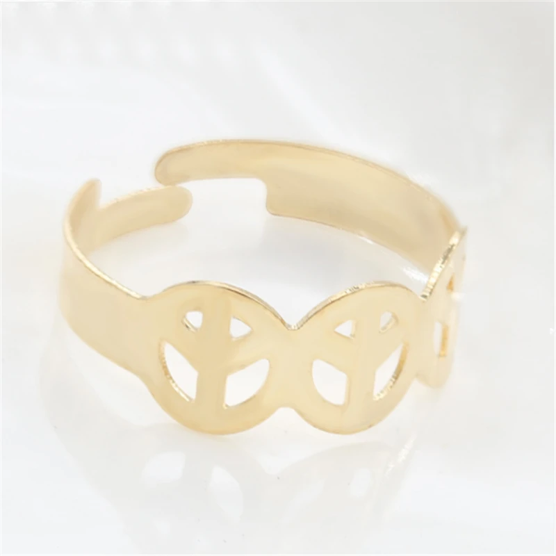 Новое горячее предложение регулируемое кольцо для пары Bague Homme Bijoux золотого цвета