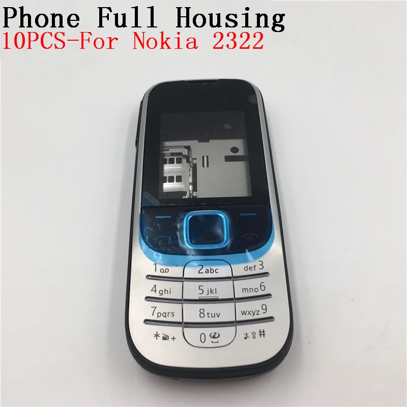 10 шт./лот Новая батарея задняя крышка Корпус для Nokia 2322 корпус дверная рама +