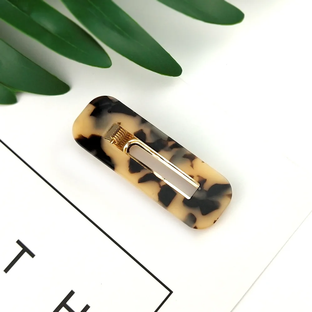 Leopard Print Square 2 шт. аксессуары для волос для женщин заколки для волос блестки Леопардовый принт шпильки для девочек Modis головные уборы заколки повязка на голову аксессуары - Цвет: Leopard Print Square