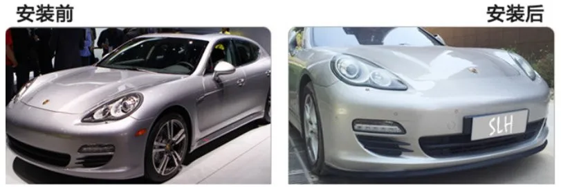 Бампер автомобиля губы для Porsche Panamera 970/911 авто спереди губ отражающая губы юбка/комплект тело/ кузов боковая защита
