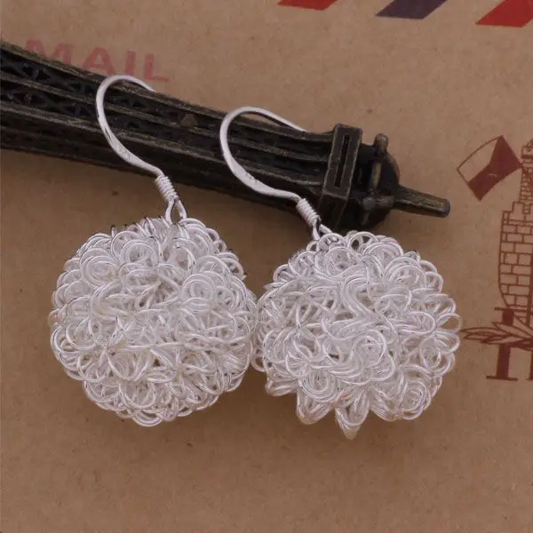 AE355 цветные серьги из стерлингового серебра серебряный цвет модные ювелирные