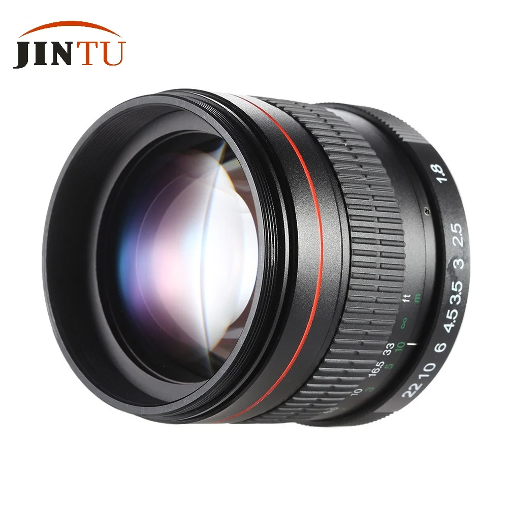 Портретный объектив JINTU с ручной фокусировкой 85 мм F1.8 для камер Canon EOS T5i T4i T3i T2i T1i XTi