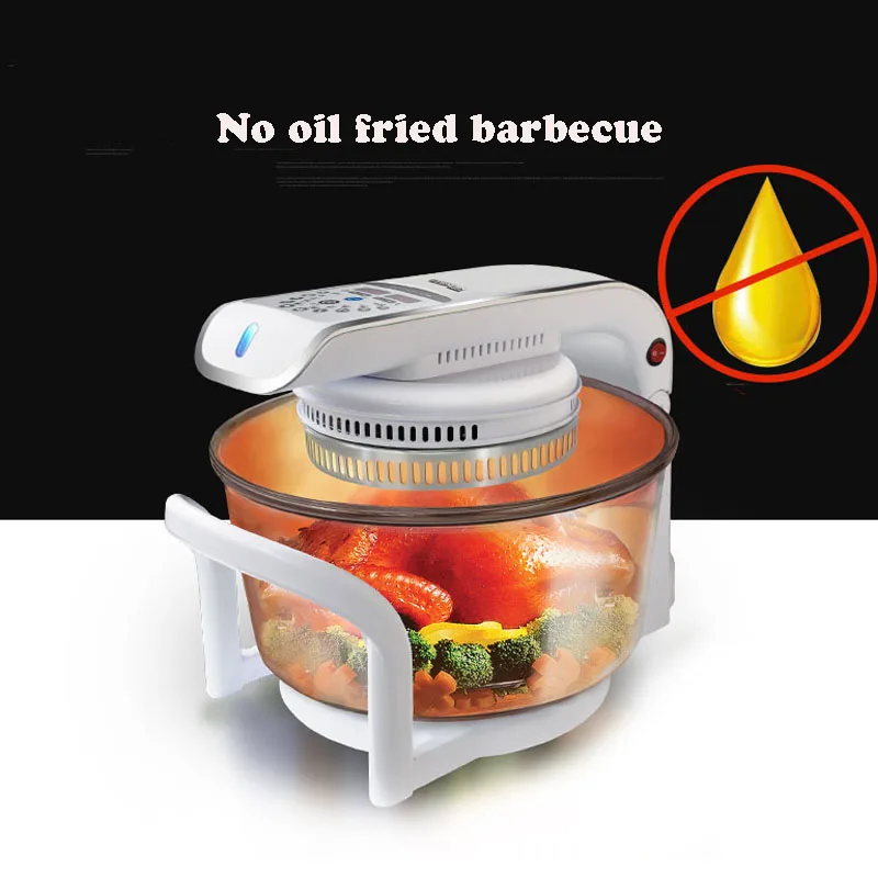 Glass Oil-free Air Oven Intelligent Light Wave Microven 1300W Automatic Power Off Protection 220V CKY-888 | Бытовая техника