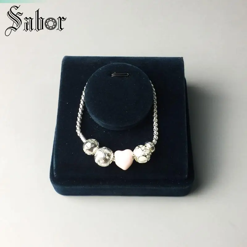 Браслеты thomas бусины в форме сердца цепочка из звеньев лотоса модные ювелирные