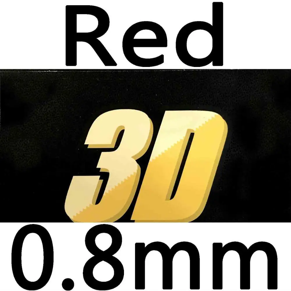 Red 0.8mm TUTTLE Осень 3D длинные pips out Настольный теннис резиновый с губкой - Цвет: Red 0.8mm