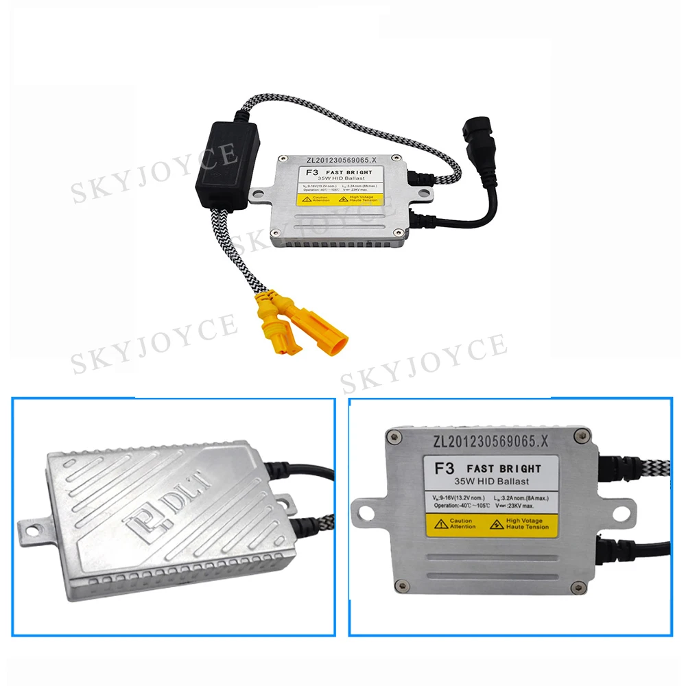 35 Вт ксеноновый балласт DLT F3 Быстрый Яркий свет HID набор ламп старт AC Cnlight H1 H7 H11 D2H