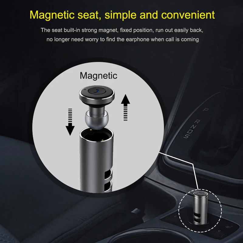 AWEI A870BL Mini Bluetooth Наушники автомобильный телефон Зарядное устройство Беспроводной