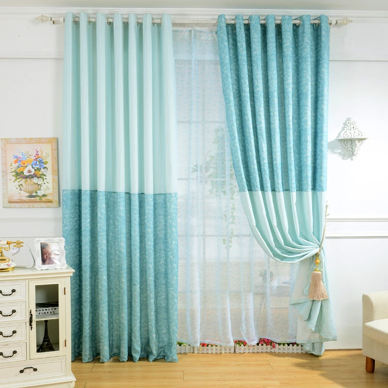 Занавески из вуали NAPEARL Детские занавески на заказ одноцветные полосатые