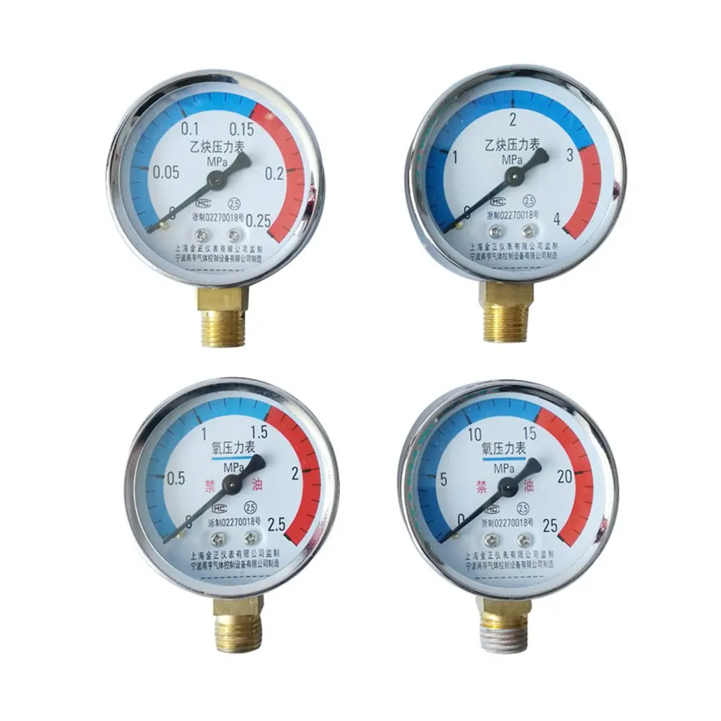 Фото 1 pc Acetylene 0-25 Oxygen Meter 0-25y pressure gauge oxygen Инструменты 1 pc Acetylene 0-25 Oxygen Meter 0-25y pressure gauge oxygen Инструменты