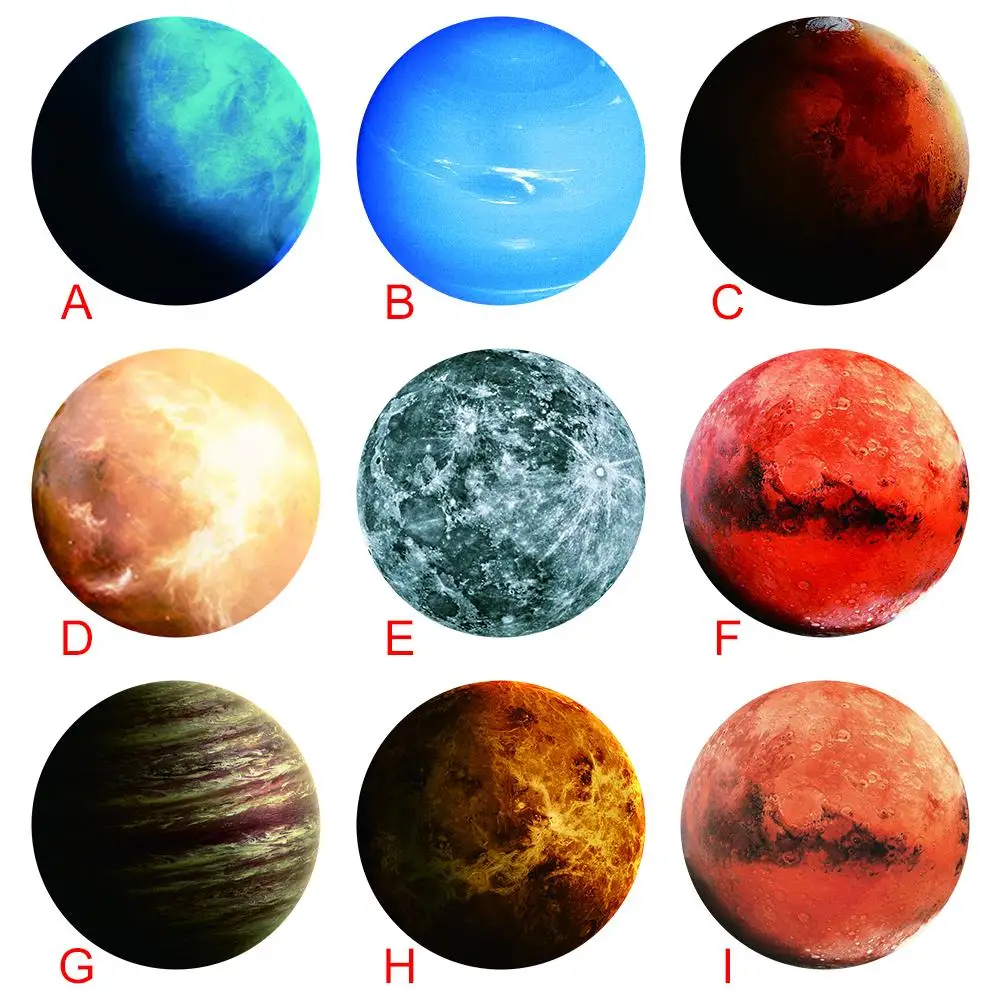 Серия Planet коврик для мыши 20 см * 3 мм Мини нескользящий круглый силиконовый Коврик