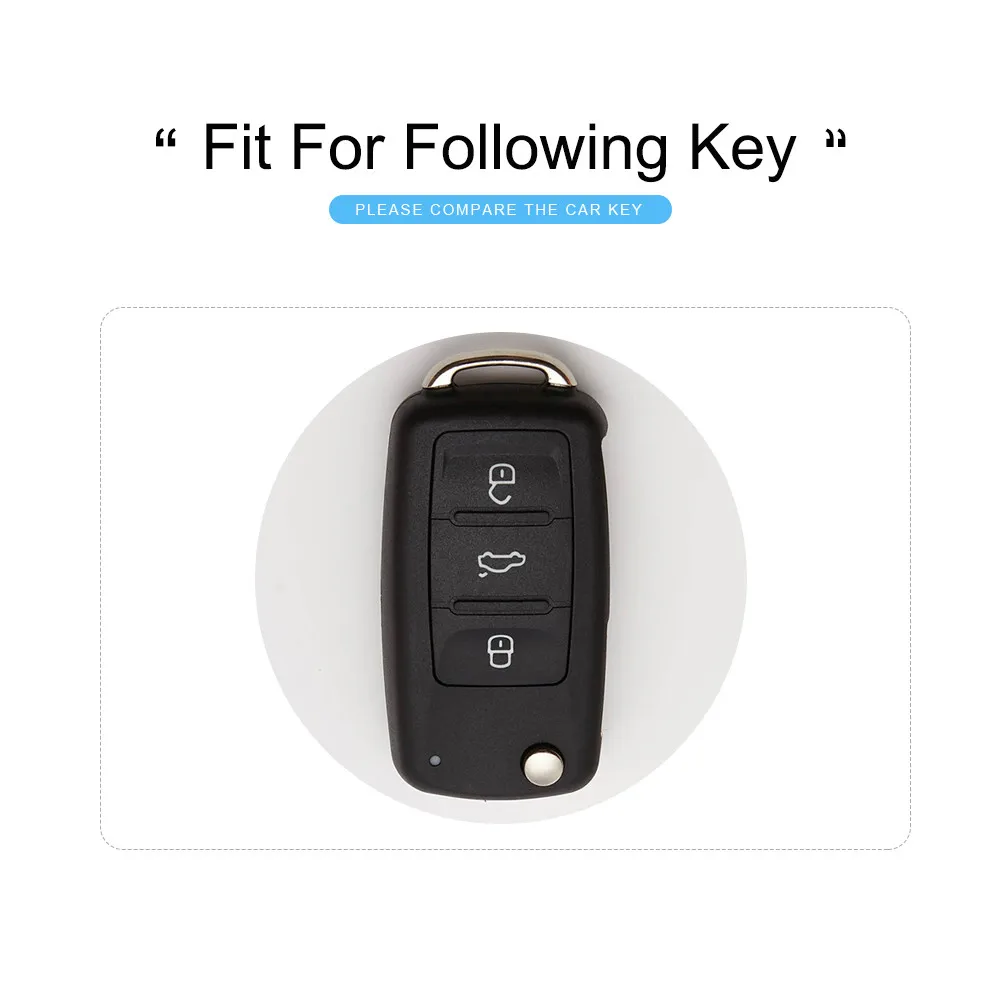 KUKAKEY 6 цветов ТПУ автомобильный чехол для ключей для Volkswagen Polo, Golf Passat Touareg Tiguan ключ сумка в виде ракушки держатель Брелоки Брелок
