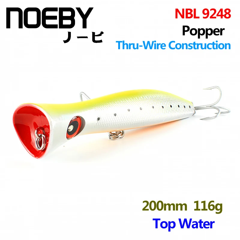 NOEBY 1 шт. рыболовная приманка 200 мм/116 г верхний водный большой Поппер твердая
