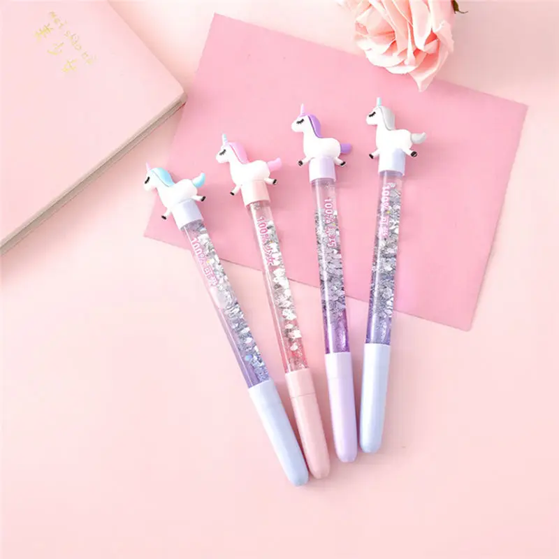 Милая ручка с блестками и разноцветными диаметром 0 5 мм|Шариковые ручки| |