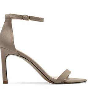 Suede Nude 6cm JIANBUDAN/стильные туфли из лакированной кожи на высоком каблуке; Босоножки на каблуках Для женщин модные летние женские туфли-лодочки на каблуке 6 см; на высоких каблуках 8 см женские сандалии для офиса, большие размеры 34-40 - Цвет: Suede Nude 6cm