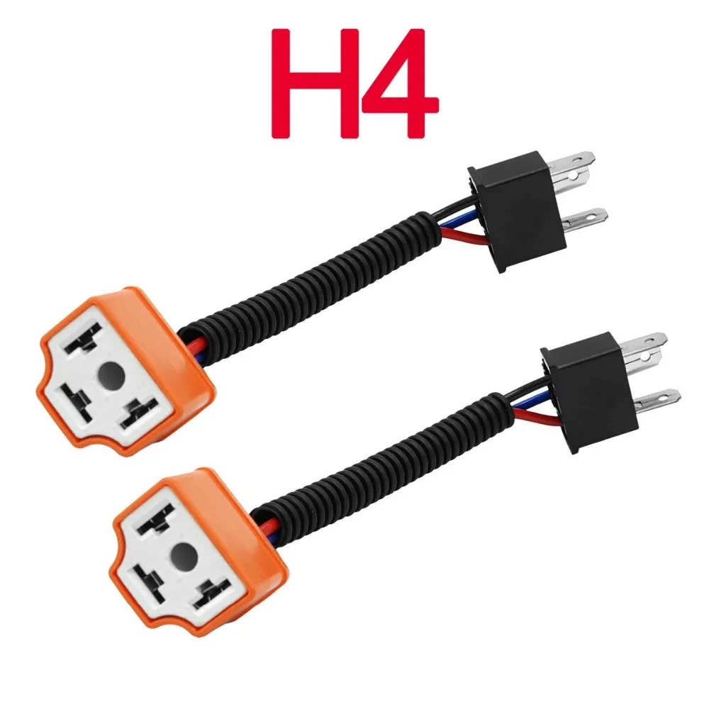 Керамика разъем H1 H4 H7 H4 H8 H9 H11 H13 9005 HB3 9006 HB4 9007 розетка проводка расширения Жгут адаптер гнезд провода
